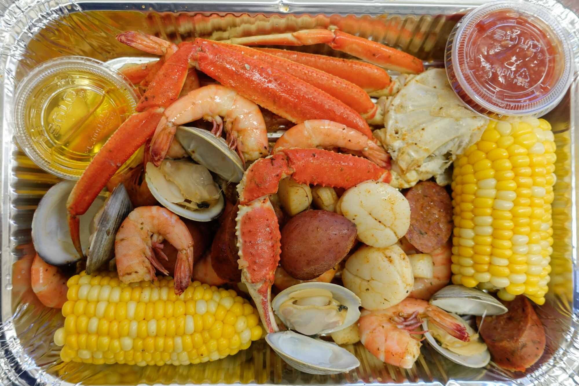 Everything Seafood Boil | Harbor House Seafood Hatteras